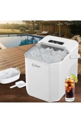 Kiwi Kım-4792 Ayarlanabilir Boyutlu 12 Kg Kapasiteli Buz Makinesi