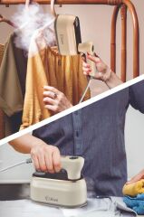 Kiwi Ksı-646 2'si 1 Arada Buharlı Ütü Krem