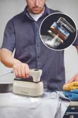 Kiwi Ksı-646 2'si 1 Arada Buharlı Ütü Krem