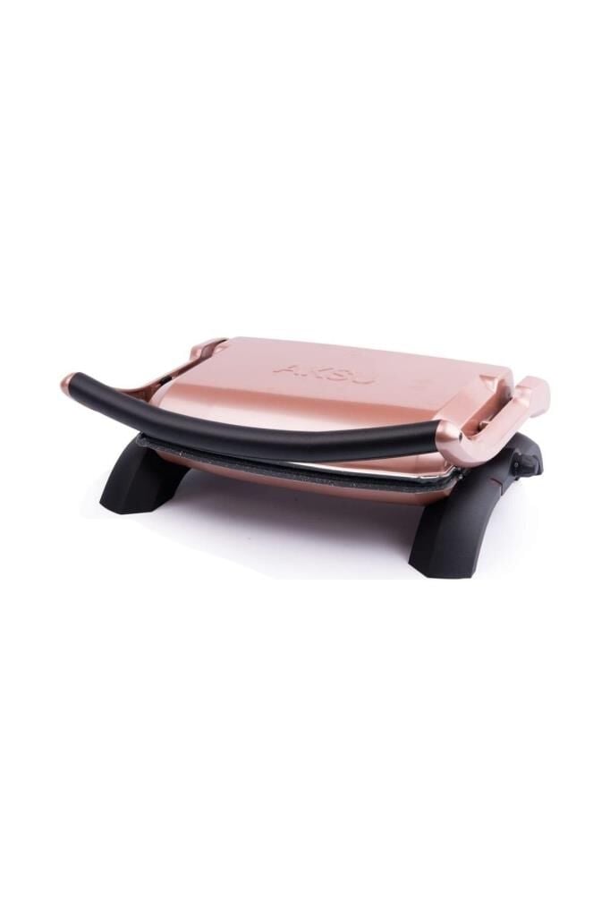 Aksu T28e Tostadoy Granit 1800W Izgara ve Tost Makinesi Gold Rose