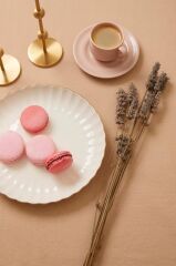 Kütahya Porselen Bone Luz Form 27 Parça 6 Kişilik Yemek Altın File