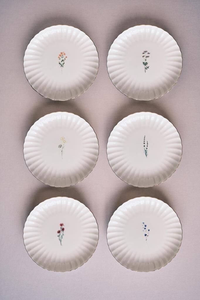 Kütahya Porselen Tiny Miny 6 Parça 21 Cm Pasta Takımı