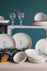 Kütahya Porselen Tiny Miny 6 Parça 21 Cm Pasta Takımı