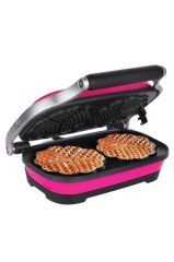Aksu Vintage Waffle Makinesi Double Barbie Pembe