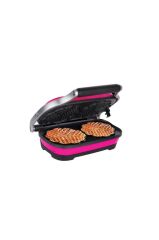 Aksu Vintage Waffle Makinesi Double Barbie Pembe