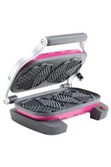 Aksu Vintage Waffle Makinesi Double Barbie Pembe