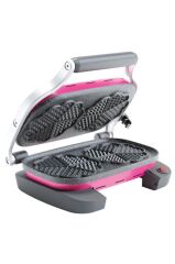 Aksu Vintage Waffle Makinesi Double Barbie Pembe