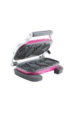 Aksu Vintage Waffle Makinesi Double Barbie Pembe