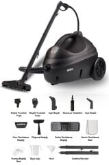 Sinbo SSC-6423 Çok Fonksiyonlu Buharlı Temizlik Makinası - Buharlı Temizleyici - SİYAH