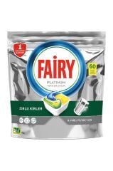 Fairy Platinum 60 Yıkama Bulaşık Makinesi Deterjanı Tableti / Kapsülü Limon Kokulu 77493
