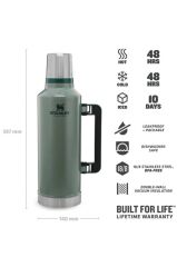Stanley Classıc Legendary Termos 2,3 L 10-07935-044 Yeşil