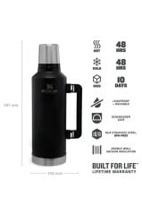 Stanley 10-07935-045 Klasik Vakumlu 2.3 Litre Çelik Termos - Siyah