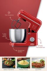 Sinbo SMX-2771 Stand Mikser | 1300W, 5L, Çok Fonksiyonlu Stand Mikser - Mutfak Şefi