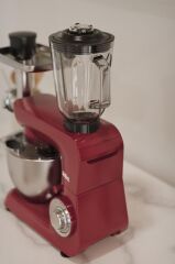 Sinbo SMX-2775 Çok Amaçlı 3ın1 Mutfak Şefi Hamur Yoğurma Kıyma Makinesi Sürahi Blender 1500w Kırmızı