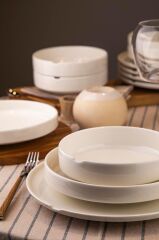 Kütahya Porselen Bone Chef Taste Of 18 Parça 6 Kişilik Yemek Takımı