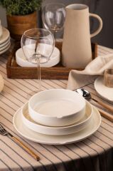 Kütahya Porselen Bone Chef Taste Of 18 Parça 6 Kişilik Yemek Takımı