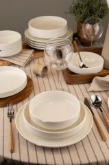 Kütahya Porselen Bone Chef Taste Of 18 Parça 6 Kişilik Yemek Takımı