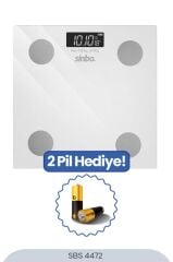 Sinbo SBS-4472 Bluetooth Dijital Yağ Su Kas Vücut Kitle Endeksi Kilo Ölçer Tartı Baskül