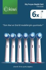 Kiwi Ktb-6506 6'lı Diş Fırçası Yedek Başlık Seti