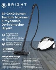 Bright Elegance Be-3440 Çok Fonksiyonlu Buharlı Temizlik Makinesi- Buharlı Temizleyici