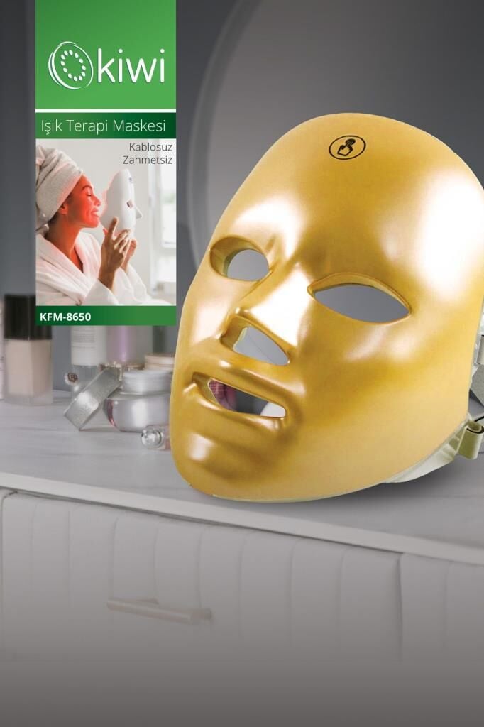 Kiwi Kfm-8650 Şarjlı Kızılötesi Işıklı Sıkılaştırıcı ve Terapi Maskesi