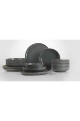 Kütahya Porselen Moderna 18 Parça 6 Kişilik Yemek Takımı Mavi