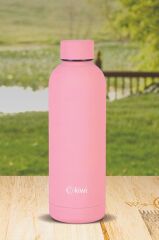 Kiwi Çift Katmanlı Paslanmaz Çelik Termos *PEMBE*500 ml Kt-8689
