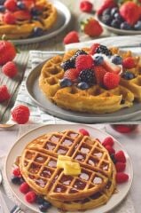 Kiwi MİNİ Ksm-2400W Yapışmaz Plakalı Waffle Makinesi Kırmızı