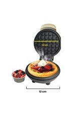 Kiw MİNİi Ksm-2400W Yapışmaz Plakalı Waffle Makinesi Krem