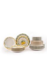Kütahya Porselen Limoncello 24 Parça 6 Kişilik Yemek Takımı