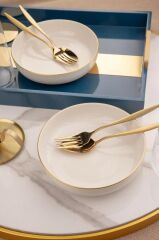 Kütahya Porselen Moderna 2 li 20 Cm Kase Altın File