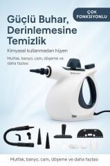 Bright Elegance BE-3410 9 in 1 Çok Fonksiyonlu El Tipi Basınçlı Buharlı Temizlik Makinesi Ev, Zemin, Araba, Mutfak