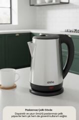 Sinbo SK-8026 1500 W 1.8 Lt Çelik Kettle Su Isıtıcı 360 Derece