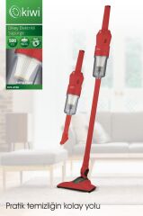 Kiwi KVC-4108 Dikey Elektrikli Süpürge Kırmızı