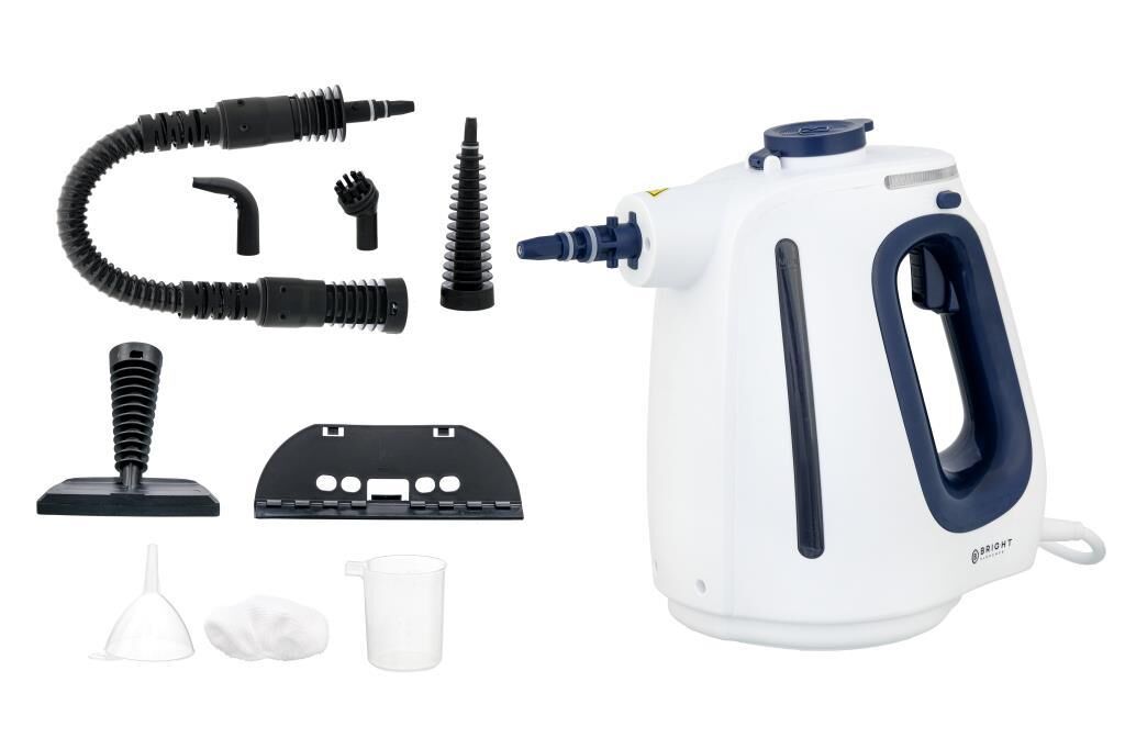 Bright Elegance BE-3420 9 in 1 Çok Fonksiyonlu 1350W 550 ml Lüks Basınçlı Buharlı Temizlik Makinesi Ev,Zemin,Araba