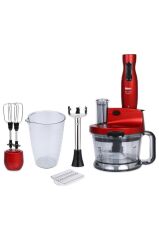 Mr Chef Quadro Blender Set Kırmızı chef