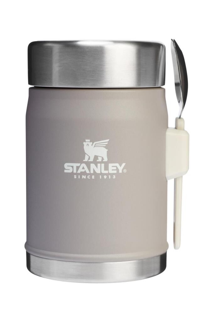 Stanley Klasik paslanmaz çelik yemek termosu kaşıklı 0,40 Lt-GRİ