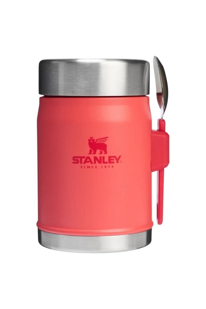 Stanley klasik paslanmaz çelik yemek termosu kaşıklı 0,40 Lt-PEMBE