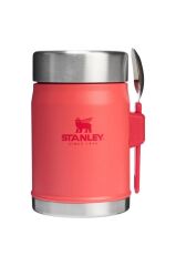 Stanley klasik paslanmaz çelik yemek termosu kaşıklı 0,40 Lt-PEMBE