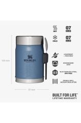 Stanley kaşıklı 400 Ml unisex MAVİ yemek termosu