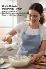 SMX-2774 El Mikseri – BEYAZ-200 W, 5 Kademe Hız