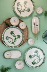 14 Parça 6 Kişilik Kahvaltı Takımı Ottoman Elegance Yeşil - 2