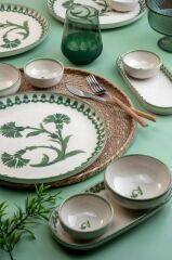 14 Parça 6 Kişilik Kahvaltı Takımı Ottoman Elegance Yeşil - 2