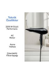 Fakir Noble Ac Motor Saç Kurutma Makinesi - Siyah