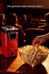 Kiwi KPM-7412 KIRMIZI Patlamış Mısır Makinesi | Sıcak Hava Teknolojisi | Yağsız & Sağlıklı Atıştırmalık