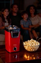 Kiwi KPM-7412 KIRMIZI Patlamış Mısır Makinesi | Sıcak Hava Teknolojisi | Yağsız & Sağlıklı Atıştırmalık