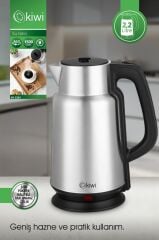 Kiwi KK-3334 Su Isıtıcı | 2.2L Paslanmaz Çelik, 360° Kablosuz, Gizli Rezistans