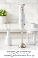 Sinbo SHB-7530 Çok Fonksiyonlu El Blender Seti – Doğrayıcı & Çırpıcı Aparatlı Rose Gold