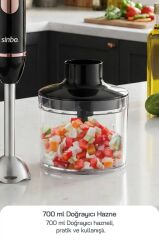 Sinbo SHB-7529 Çok Fonksiyonlu El Blender Seti – Doğrayıcı & Çırpıcı Aparatlı