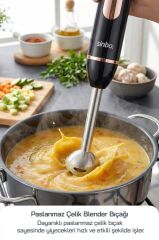 Sinbo SHB-7529 Çok Fonksiyonlu El Blender Seti – Doğrayıcı & Çırpıcı Aparatlı